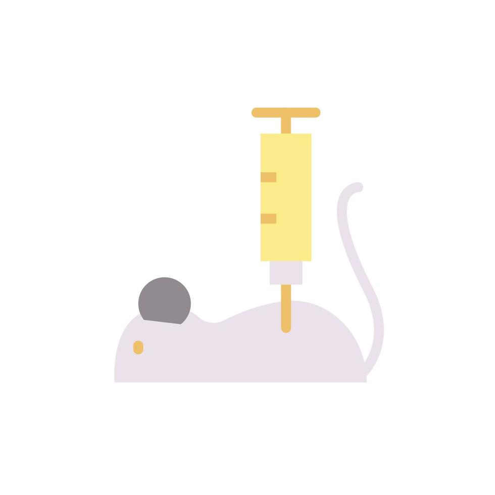Mouse, injection vector icon illustration