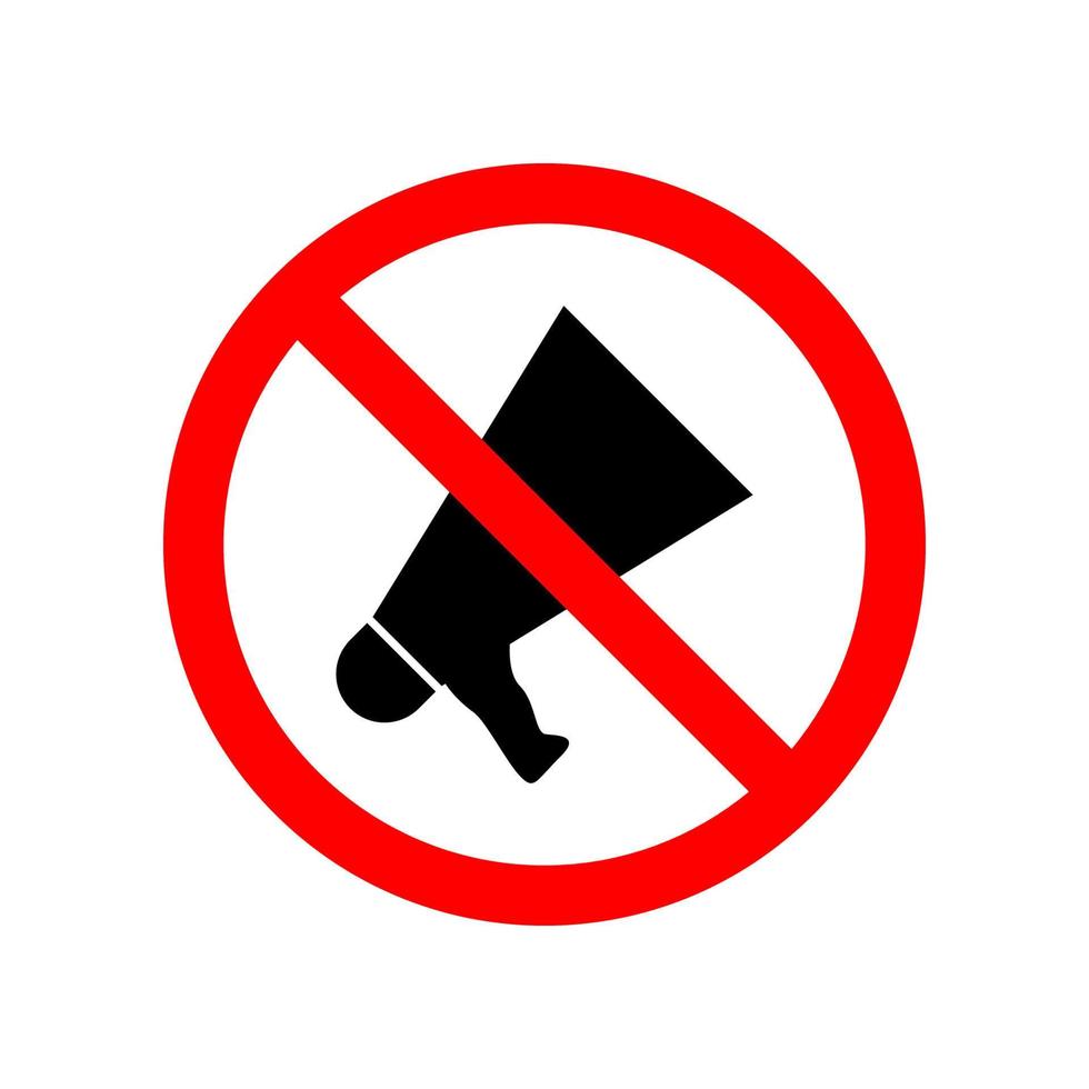 megaphone not allowed vector icon illustration