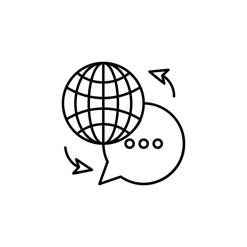 Translating vector icon illustration