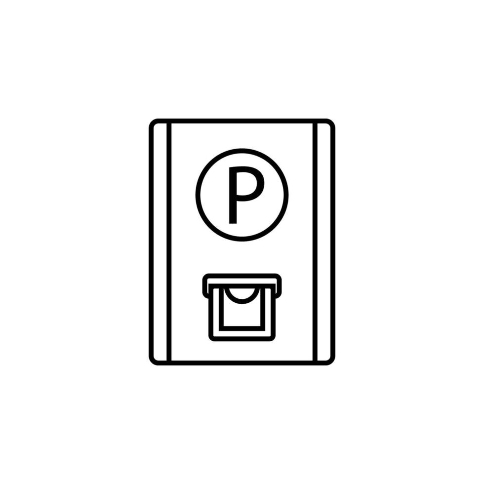 parking ticket vector icon illustration