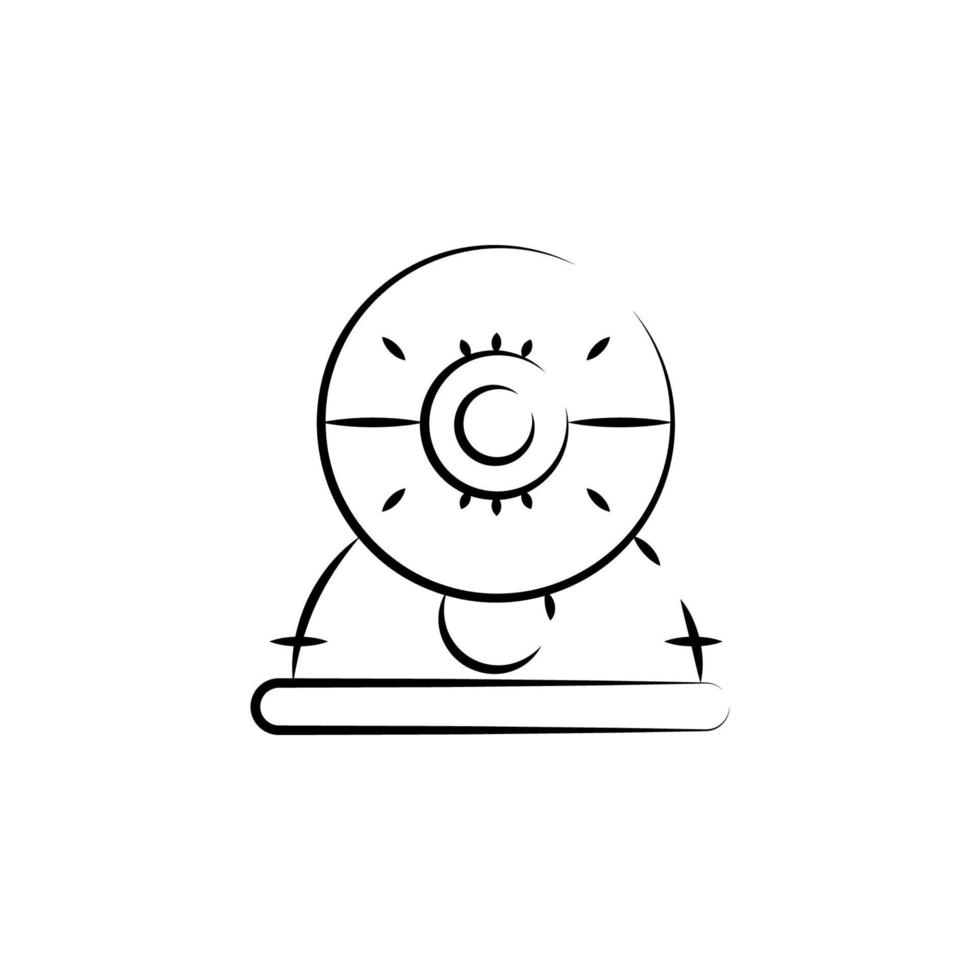 Webcam outine logo style vector icon illustration
