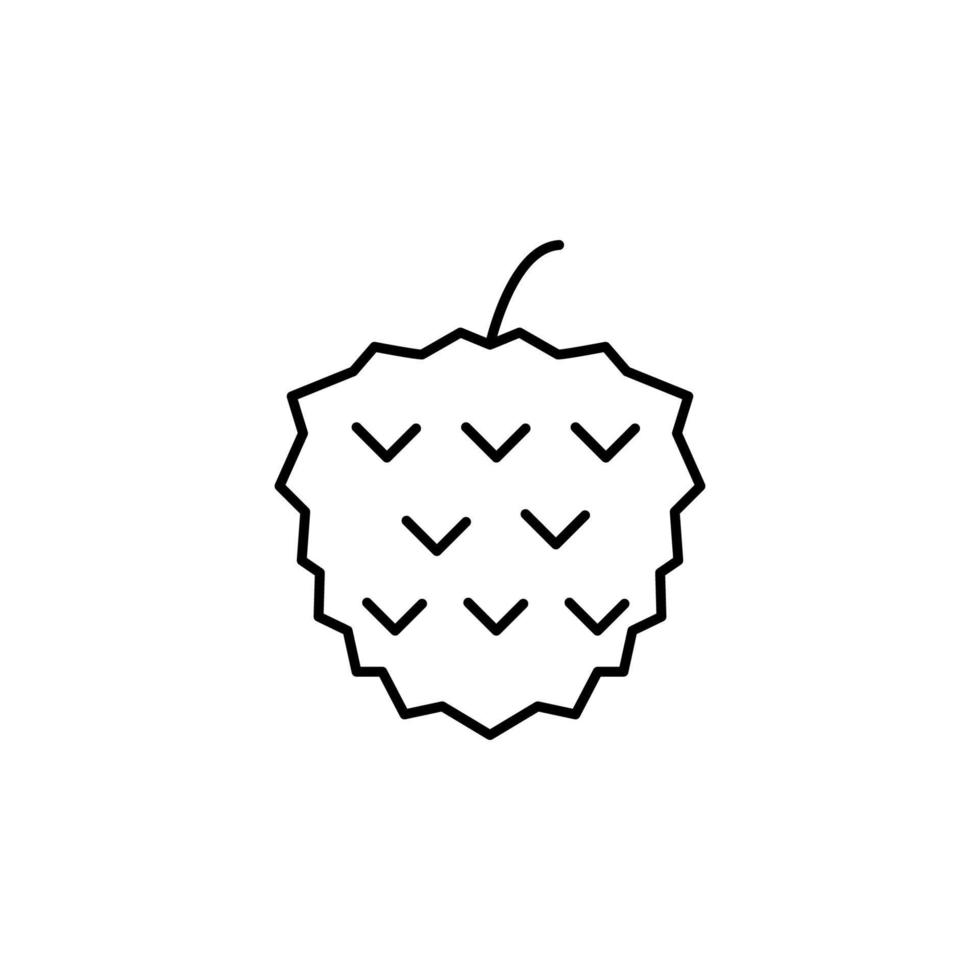 mulberry outline vector icon illustration