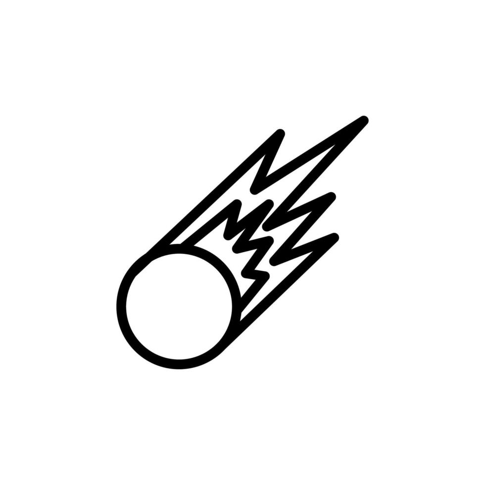 meteorite vector icon illustration