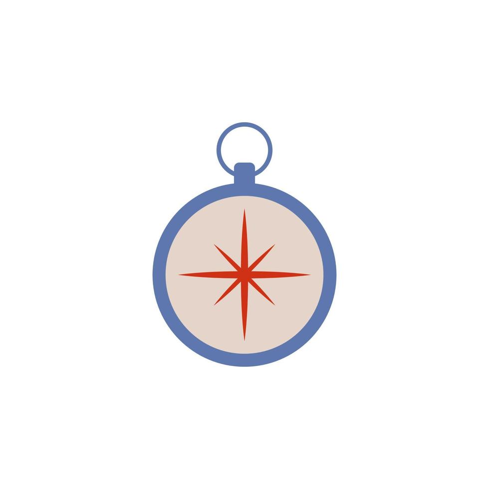 compass colored vector icon illustration