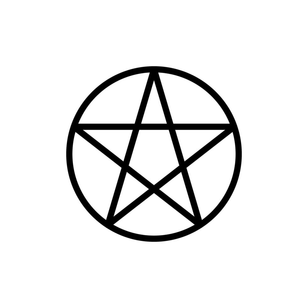 símbolo estrella pentagrama vector icono ilustración