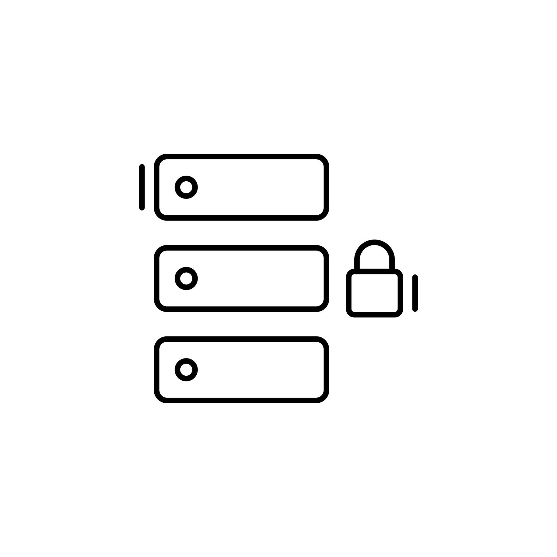 Database, lock, networking vector icon illustration 23015782 Vector Art