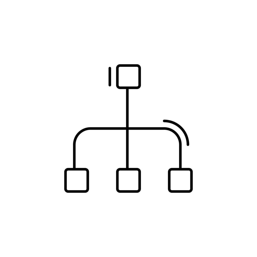 Connection, networking vector icon illustration