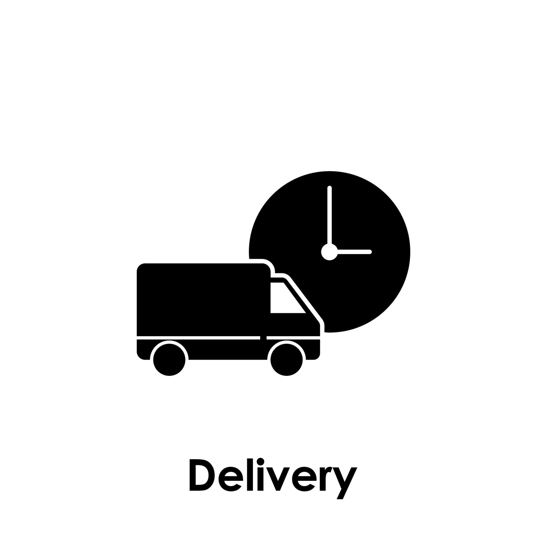 car, clock, delivery vector icon illustration 23015802 Vector Art at Vecteezy