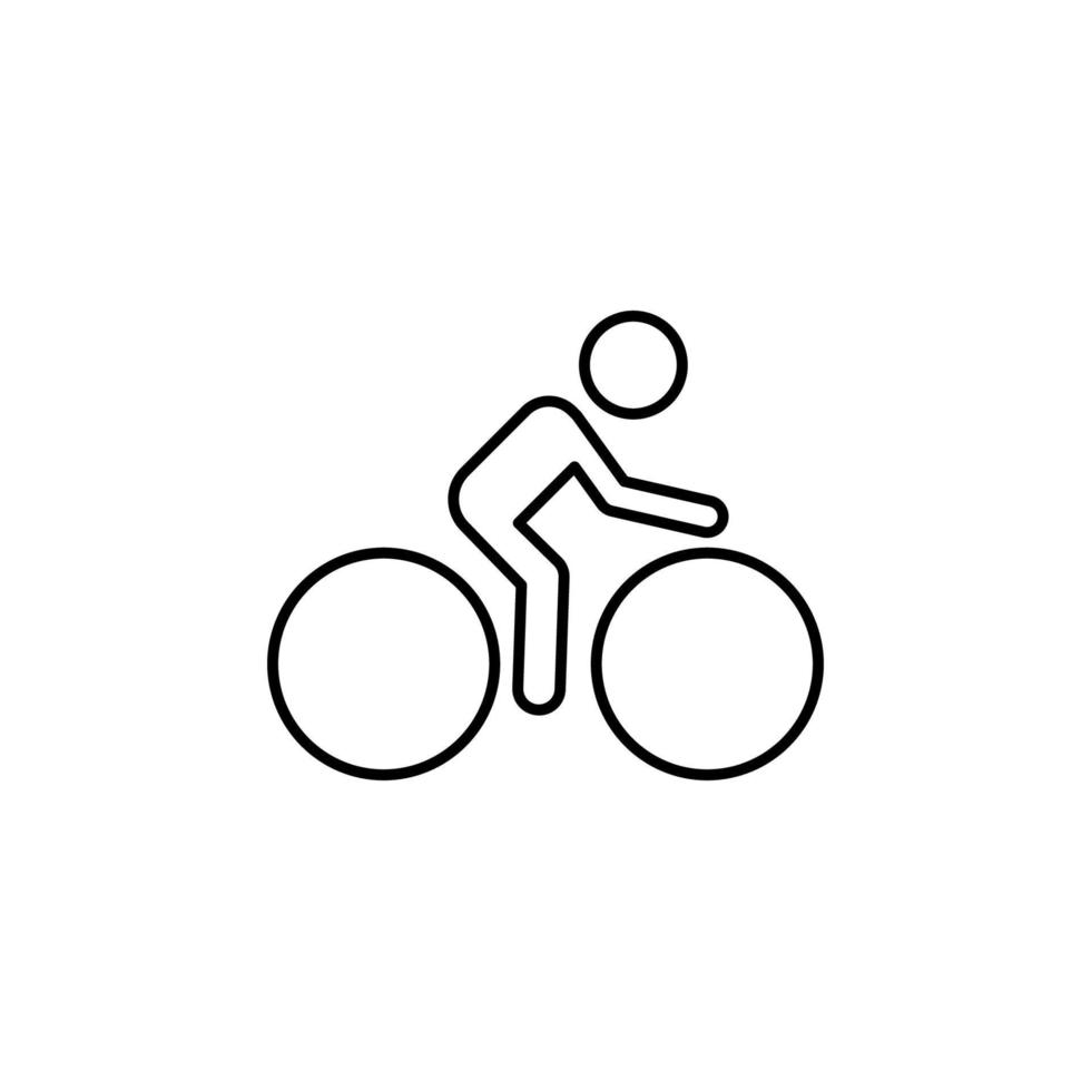 bicycling sign vector icon illustration