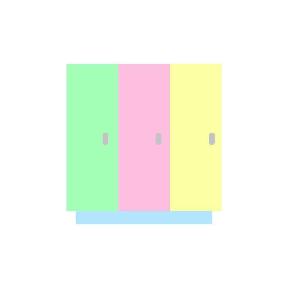Locker, furniture vector icon illustration