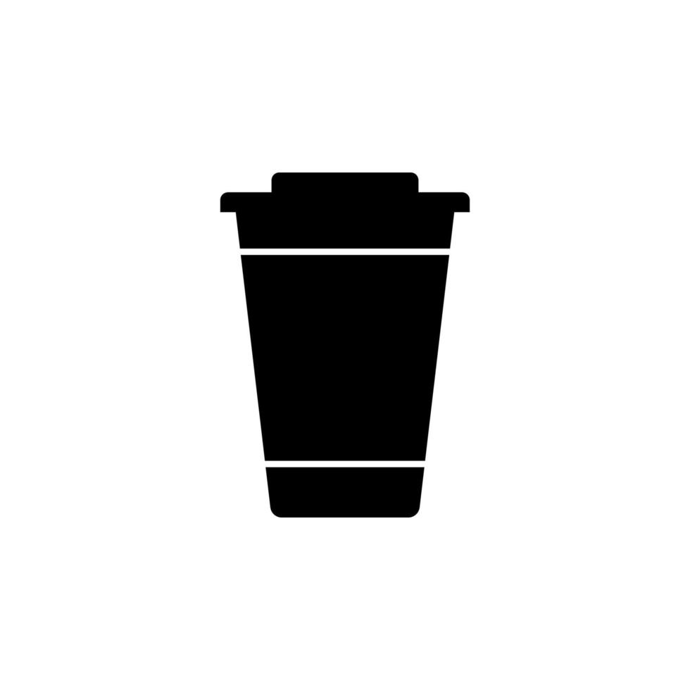 el plastico taza vector icono ilustración