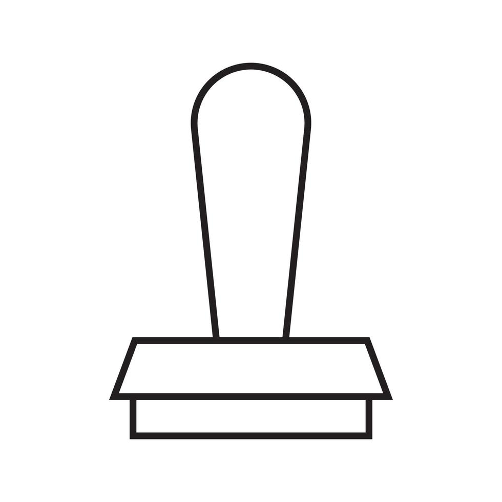 stamp icon vector for website, UI Essential, symbol, presentation