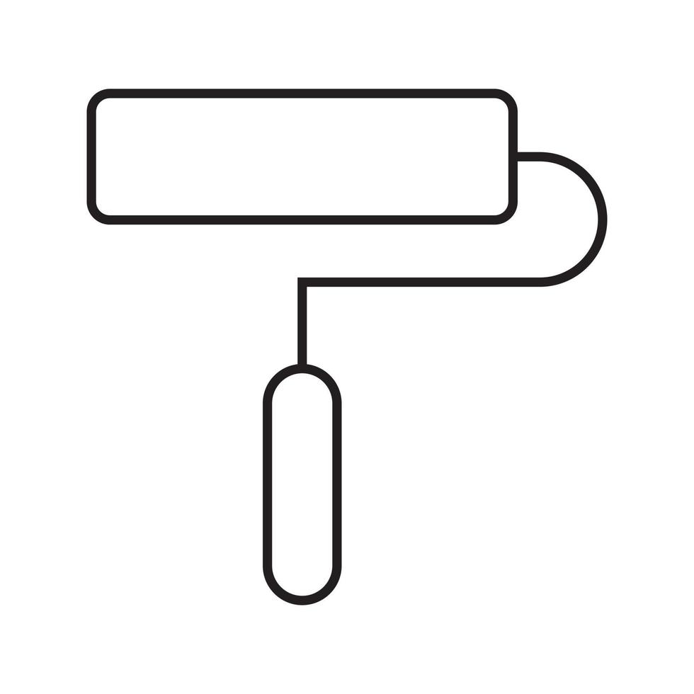 roller brush icon vector for website, UI Essential, symbol, presentation