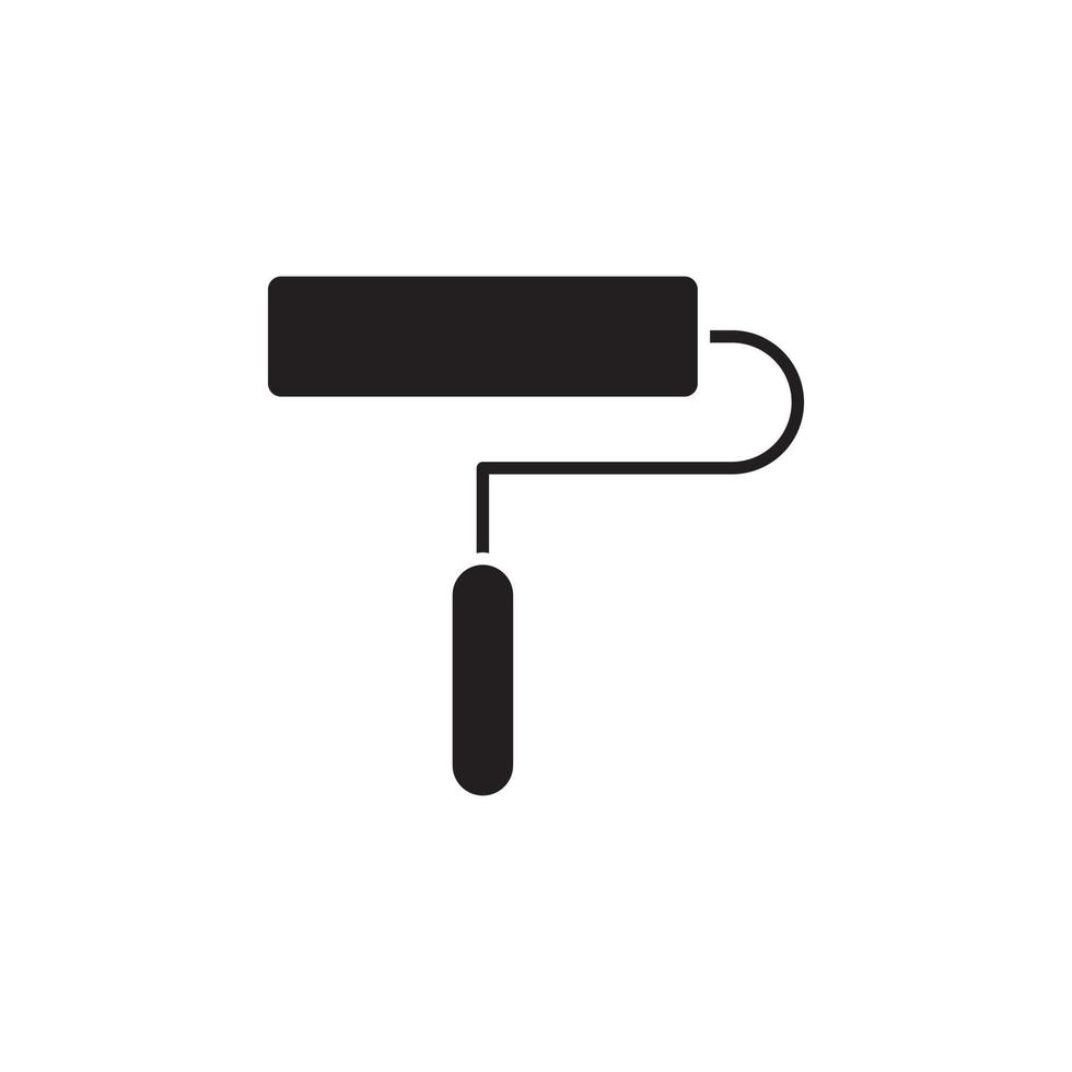 roller brush icon vector for website, UI Essential, symbol, presentation