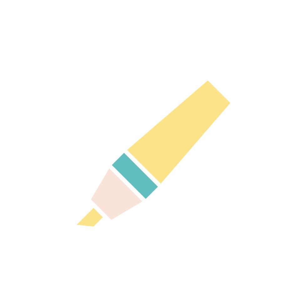 highlighter pen icon vector for website, UI Essential, symbol, presentation