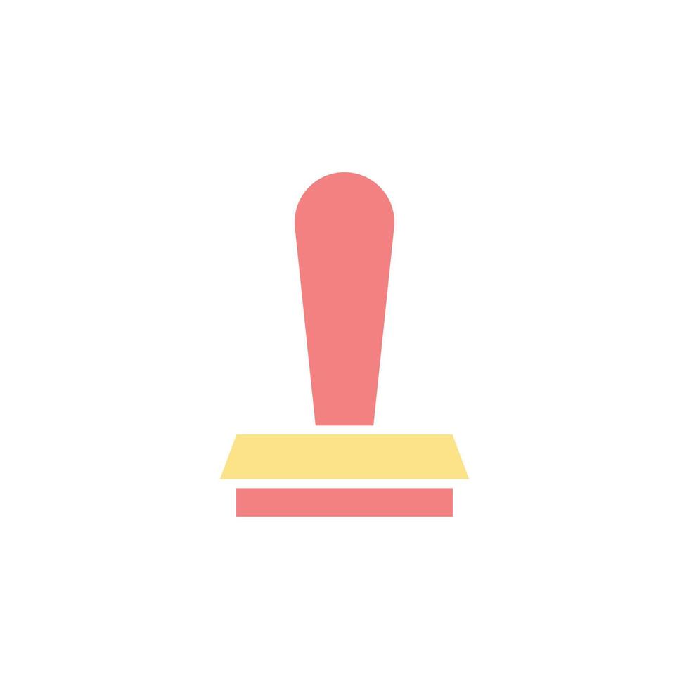 stamp icon vector for website, UI Essential, symbol, presentation