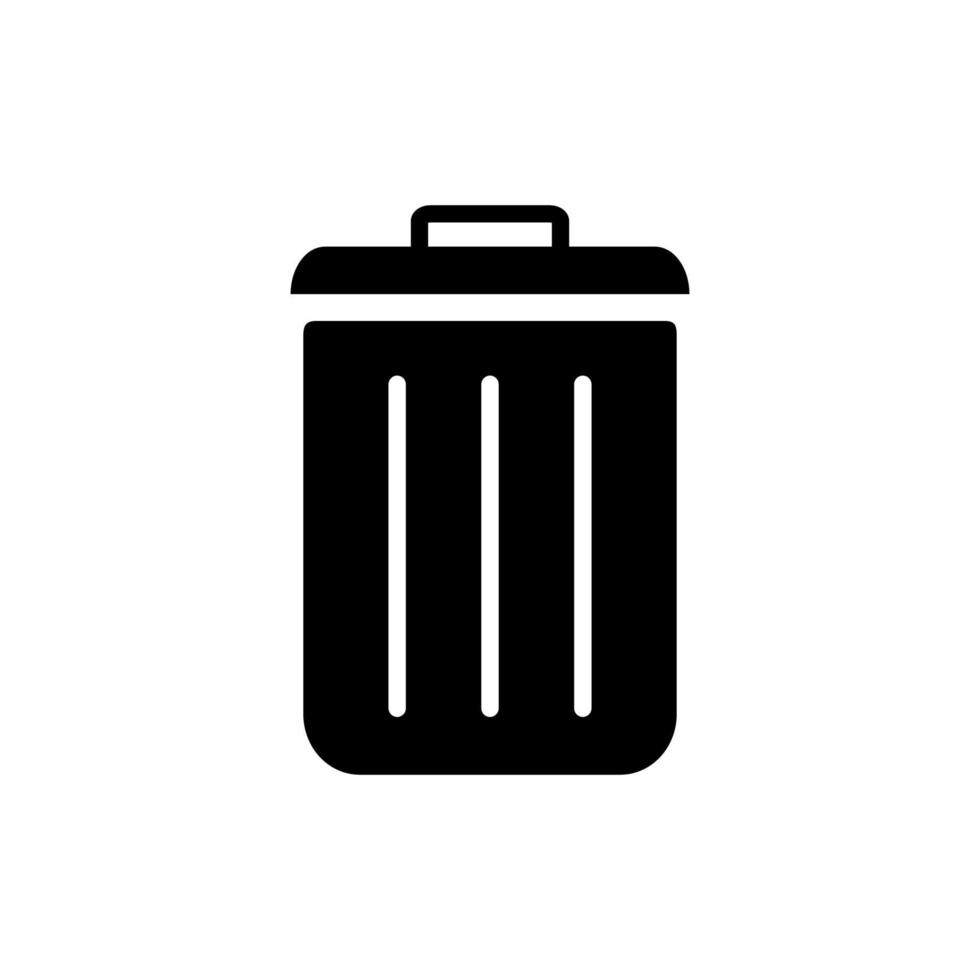 trash can icon vector