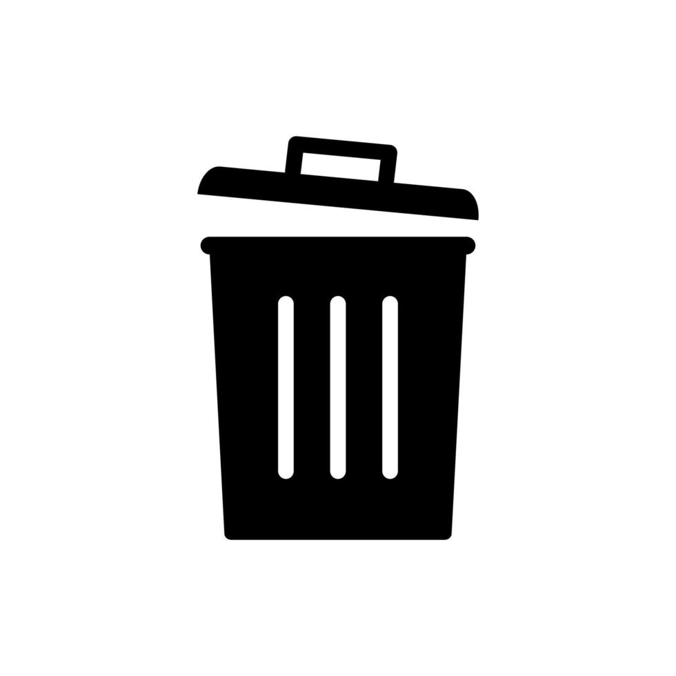 trash can icon vector