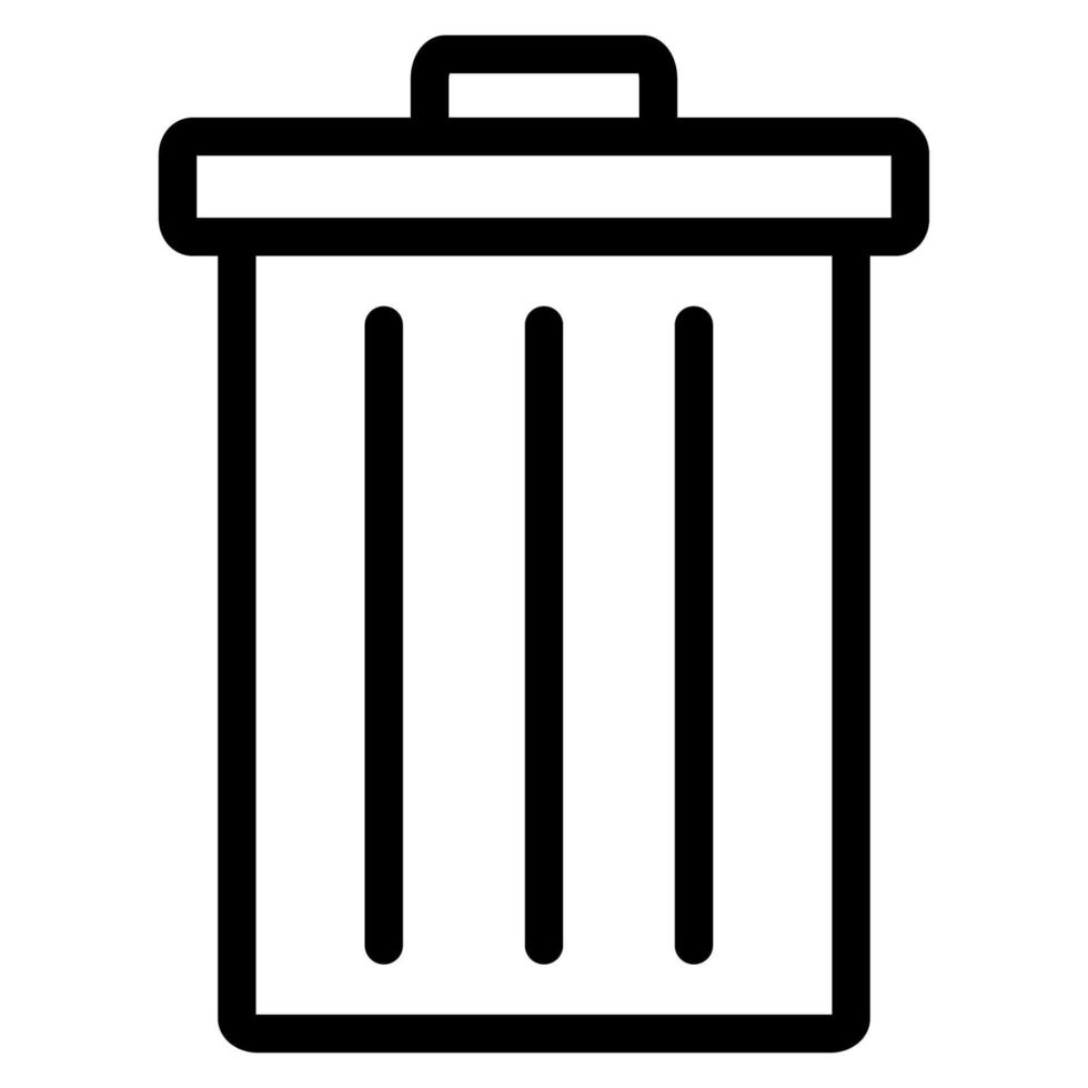 trash can icon vector