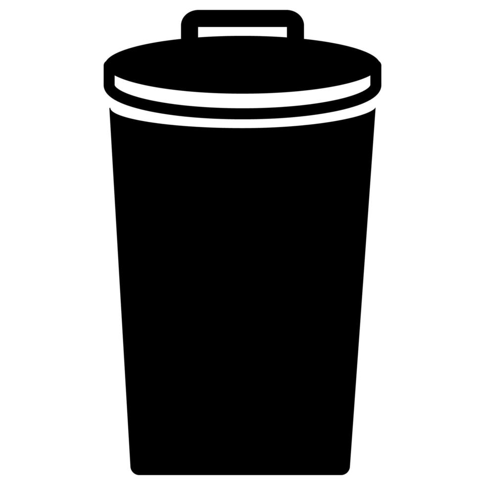 trash can icon vector