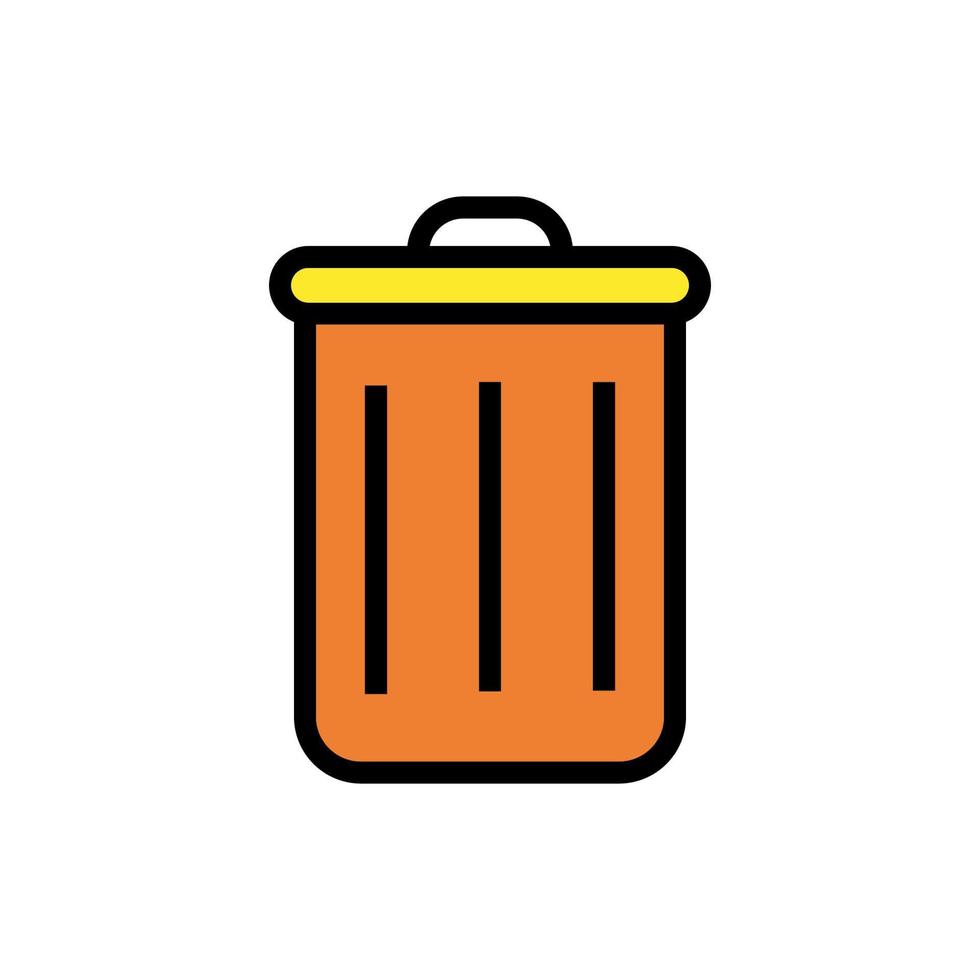 trash can icon vector