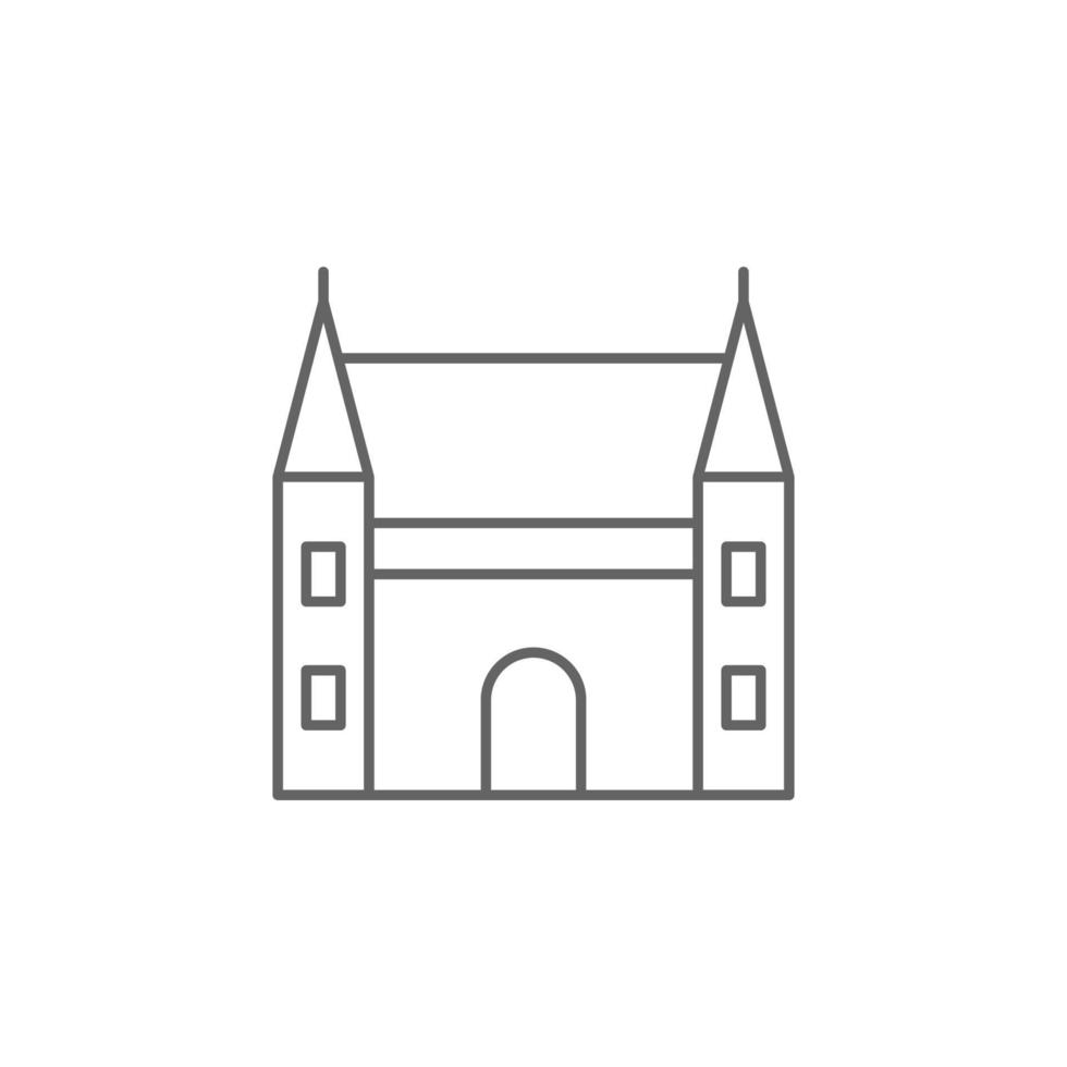 Castle, Holland vector icon illustration