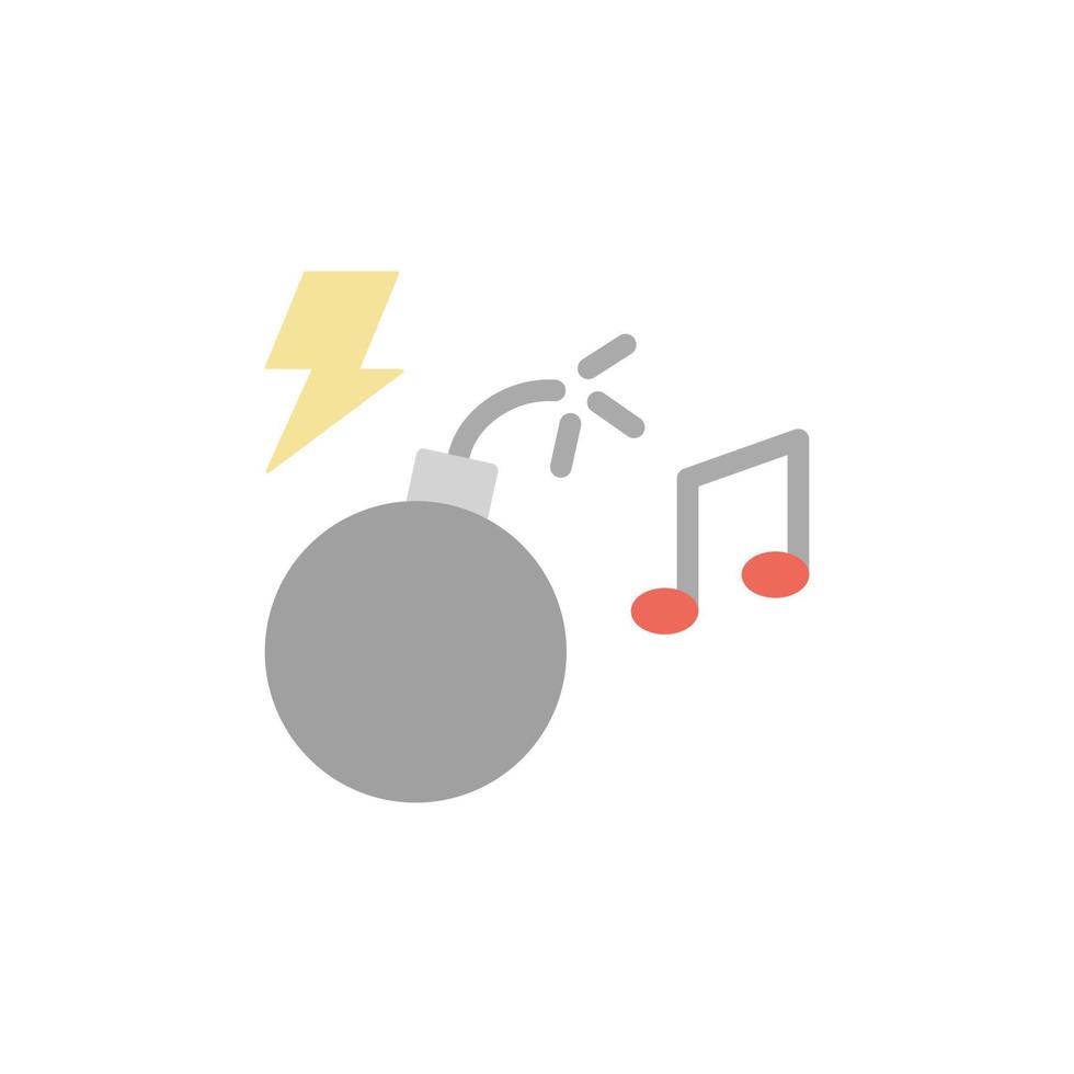 Bomb vector icon illustration