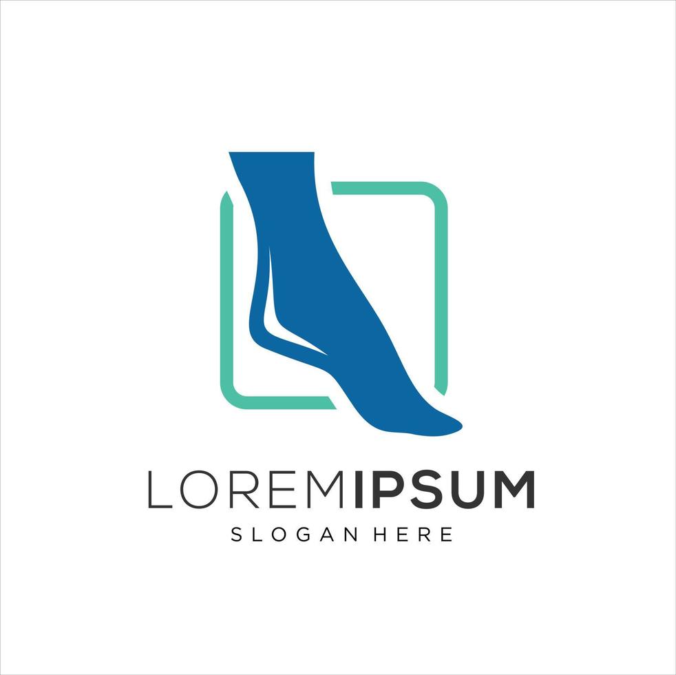 Foot and ankle care logo vector