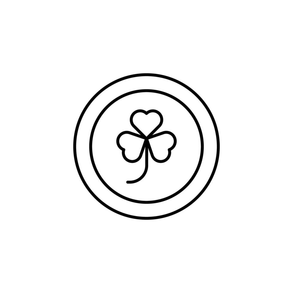 clover, Ireland, saint Patrick vector icon illustration