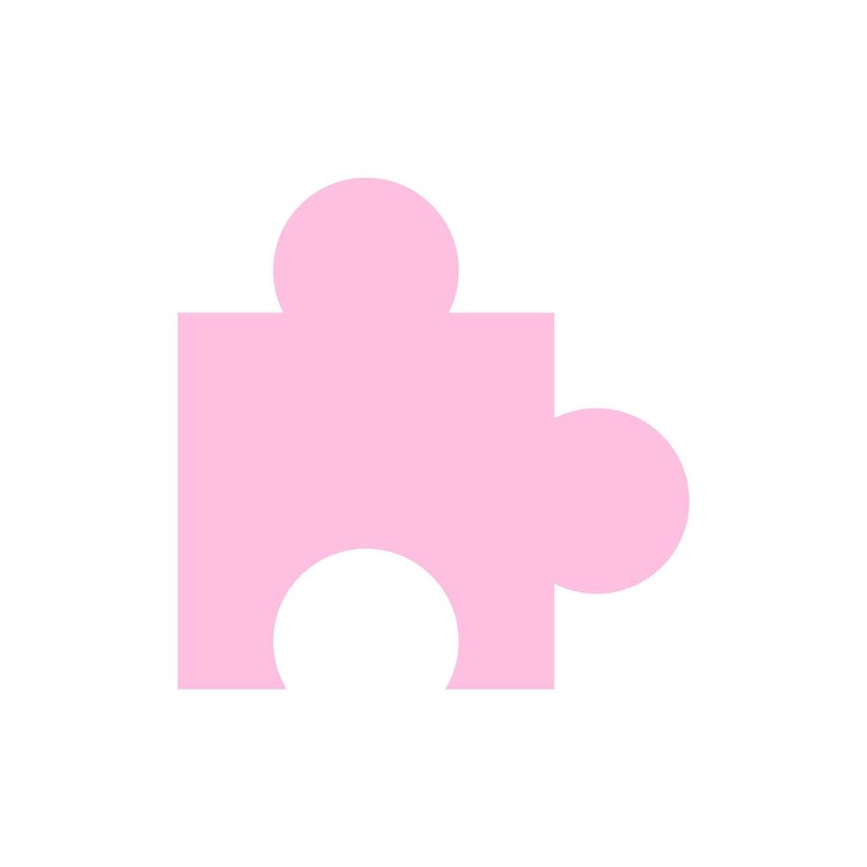 Puzzle, toy vector icon illustration