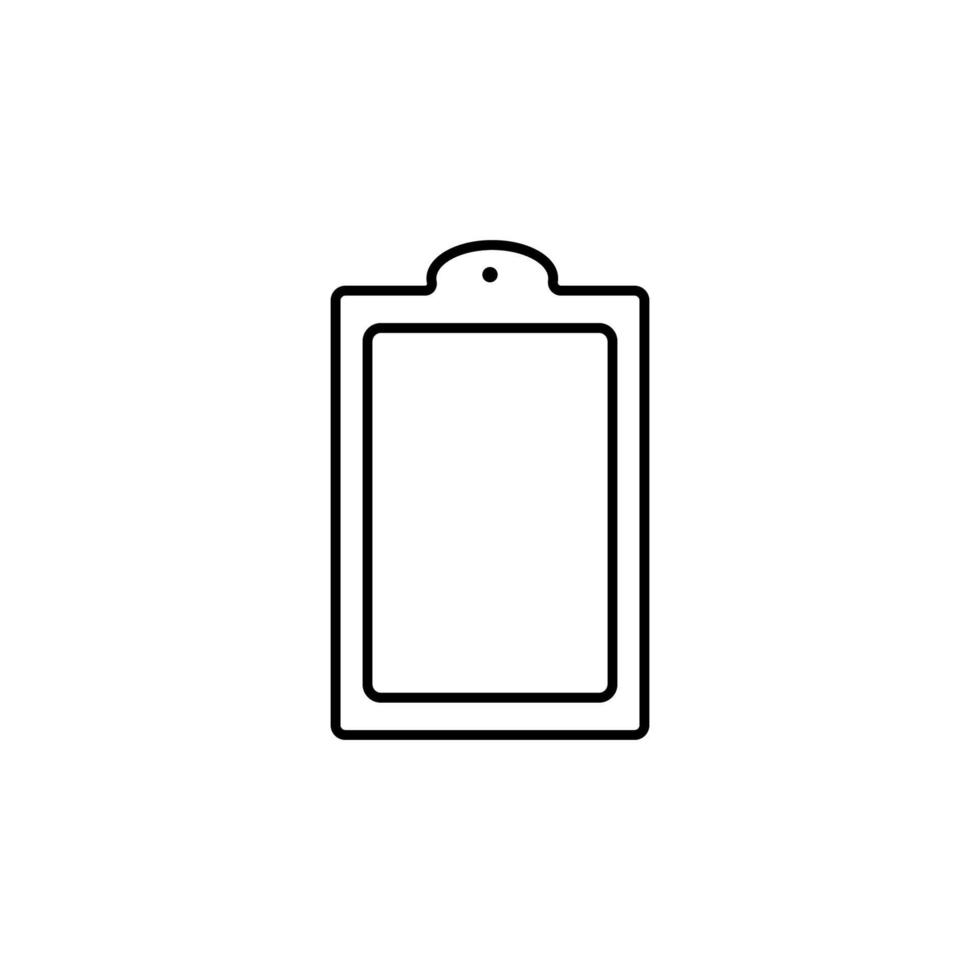 chopping board simple line vector icon illustration