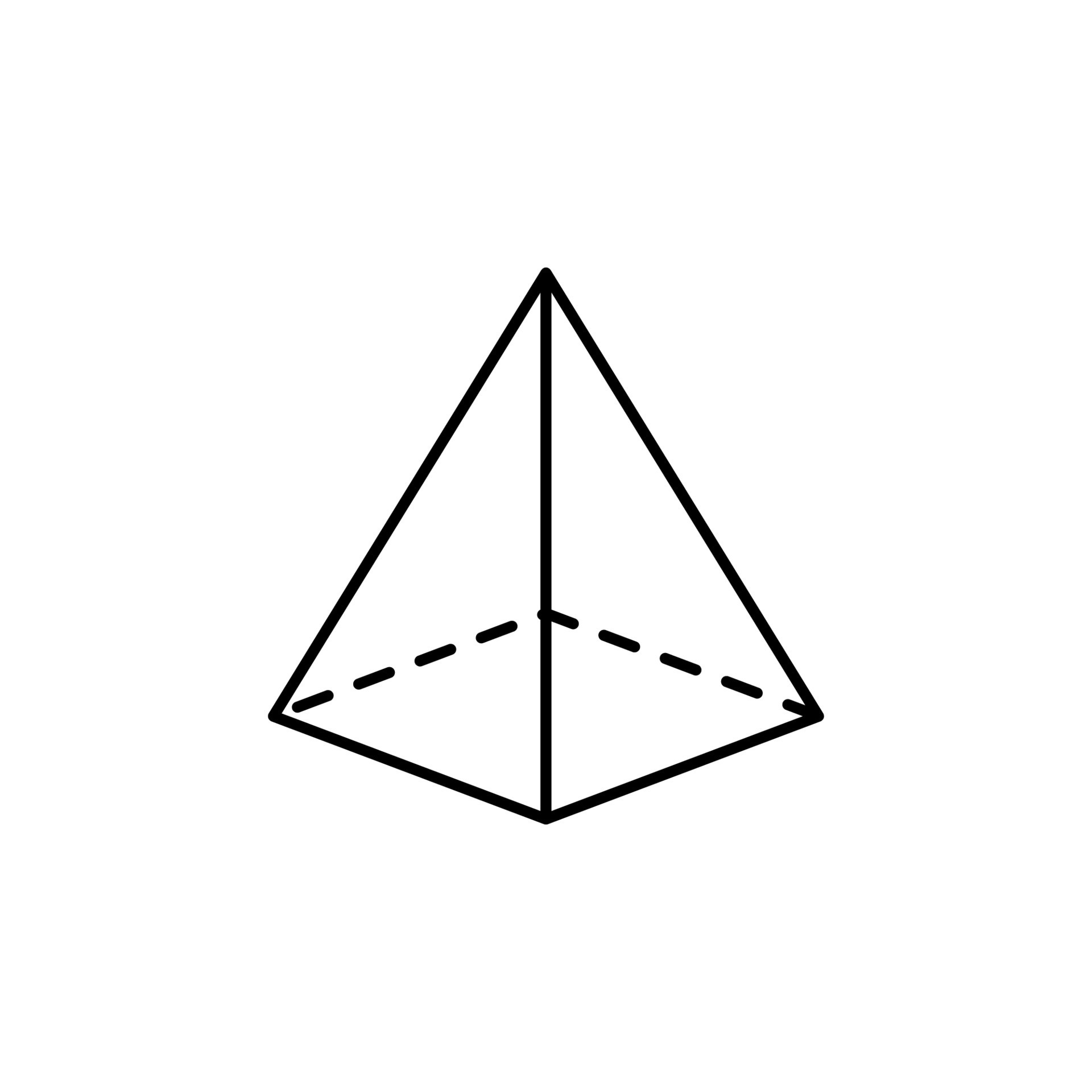 Geometric shapes, square pyramid vector icon illustration 23016856 Vector  Art at Vecteezy