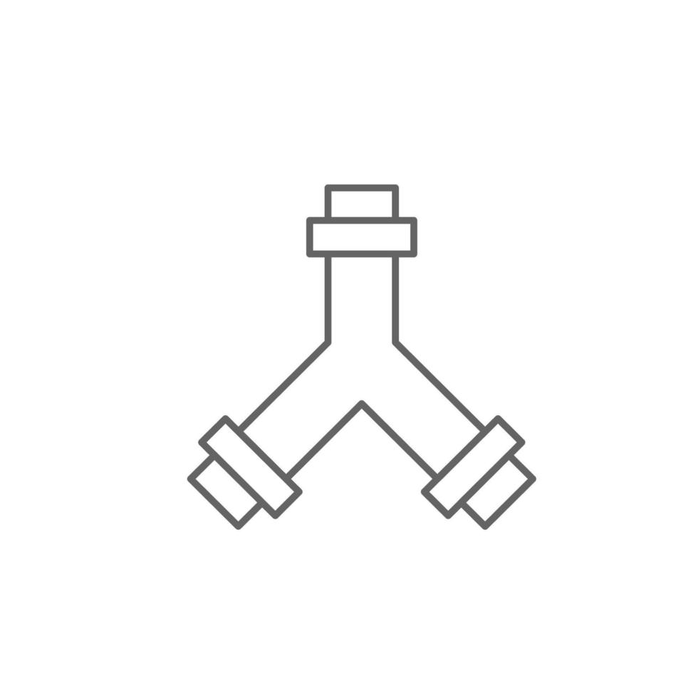 Plumber, pipe, valve vector icon illustration