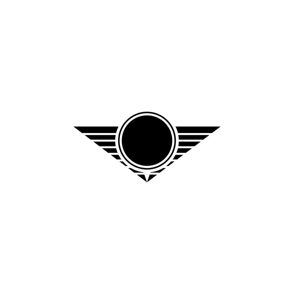 star of a military pilot vector icon illustration
