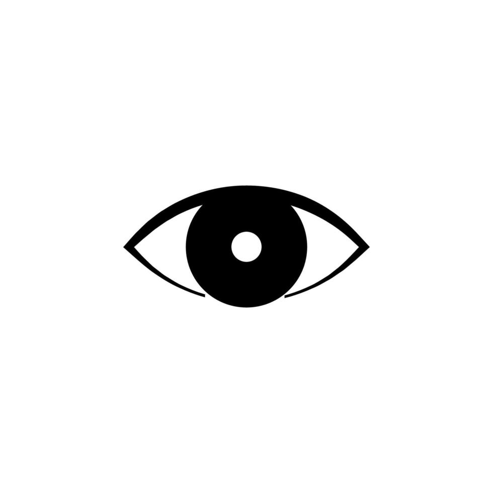 ojo vector icono ilustración