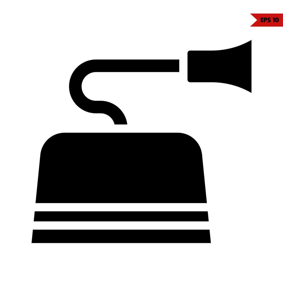 bell glyph icon vector