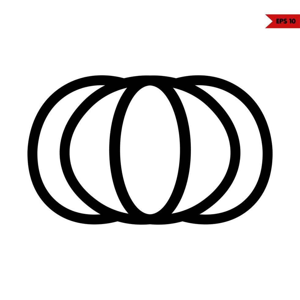 pumpkin  line icon vector