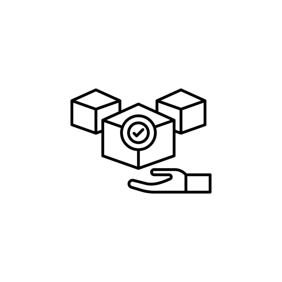 verification, block chain vector icon illustration