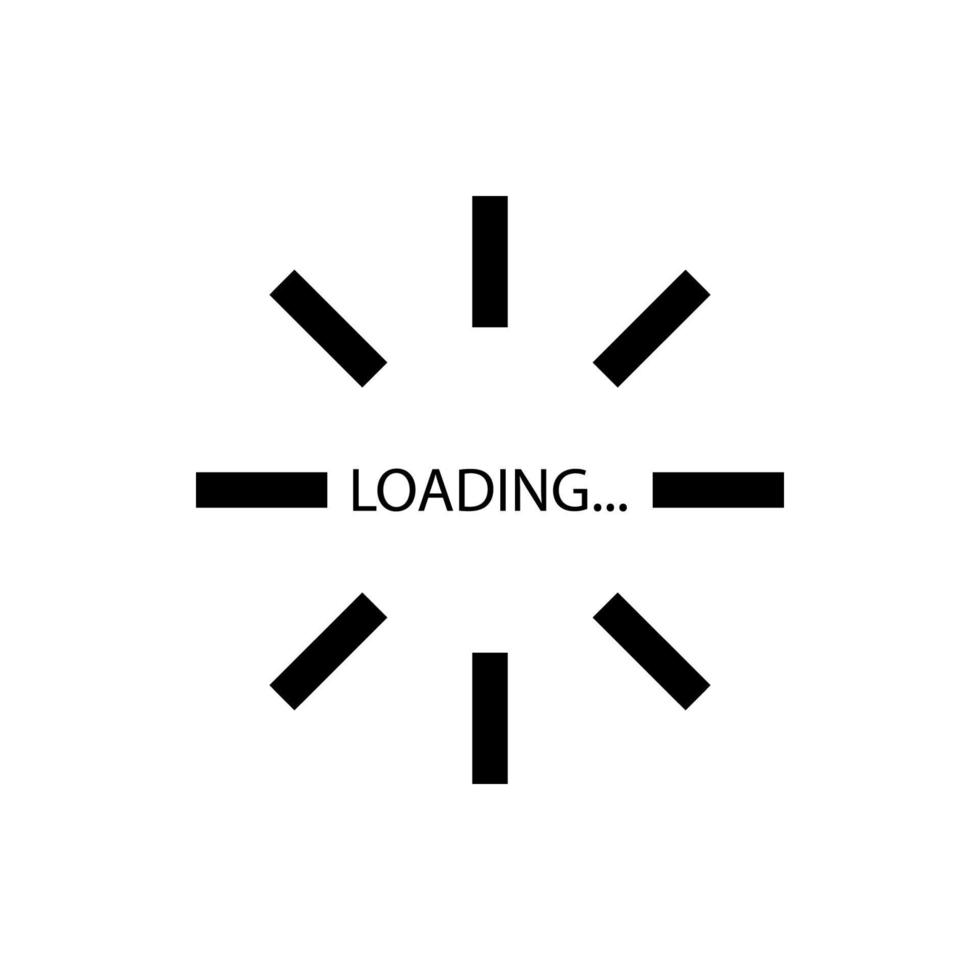 loading the sun rays vector icon illustration