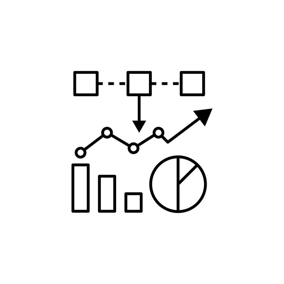 data analysis, infographic vector icon illustration