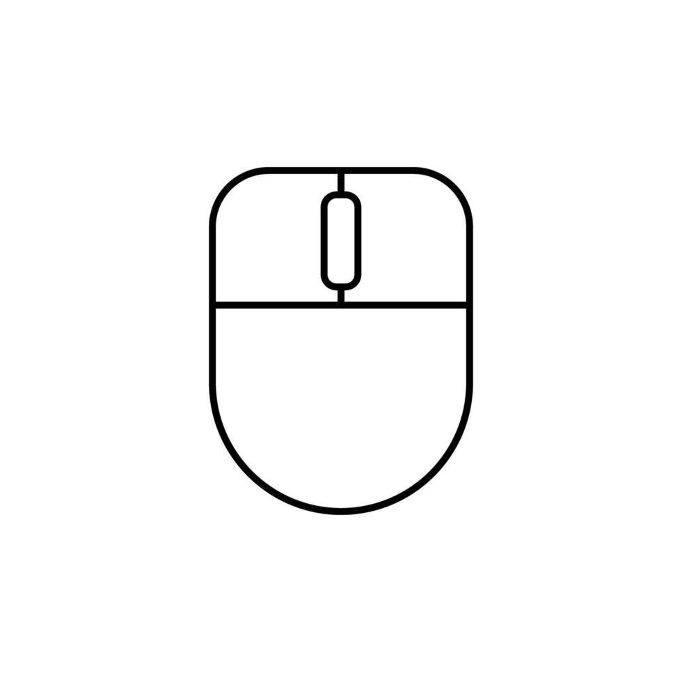 computer mouse vector icon illustration