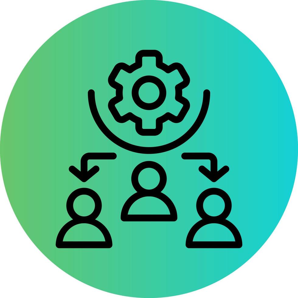 Delegate Vector Icon Style