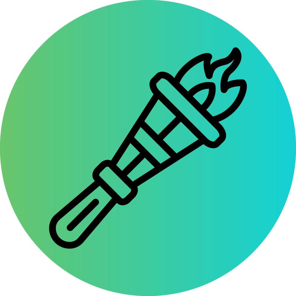 Pirate Torch Vector Icon Style