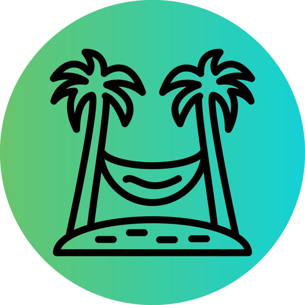 Hammock Vector Icon Style