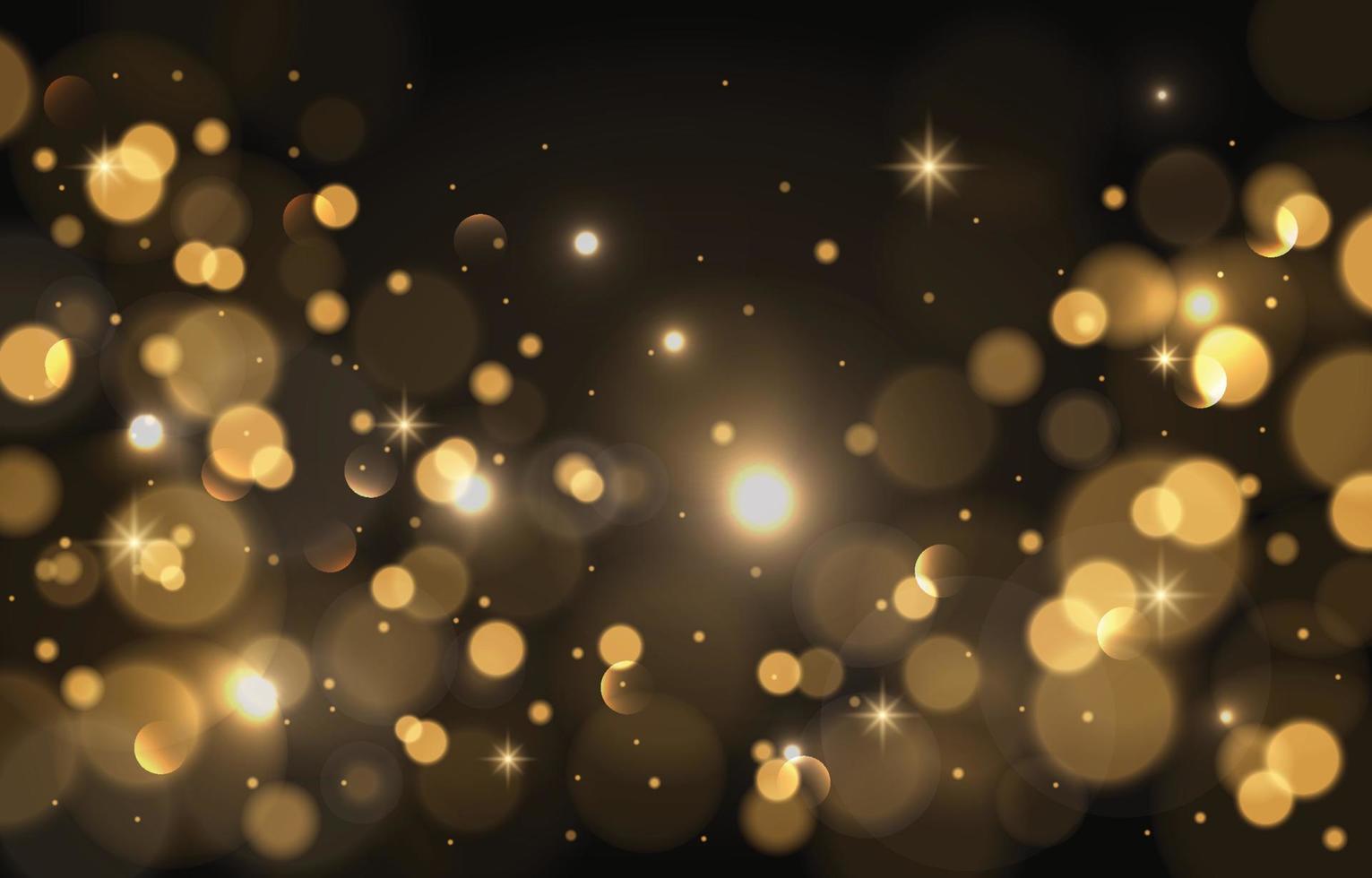 Sparkle Gold Light Bokeh vector