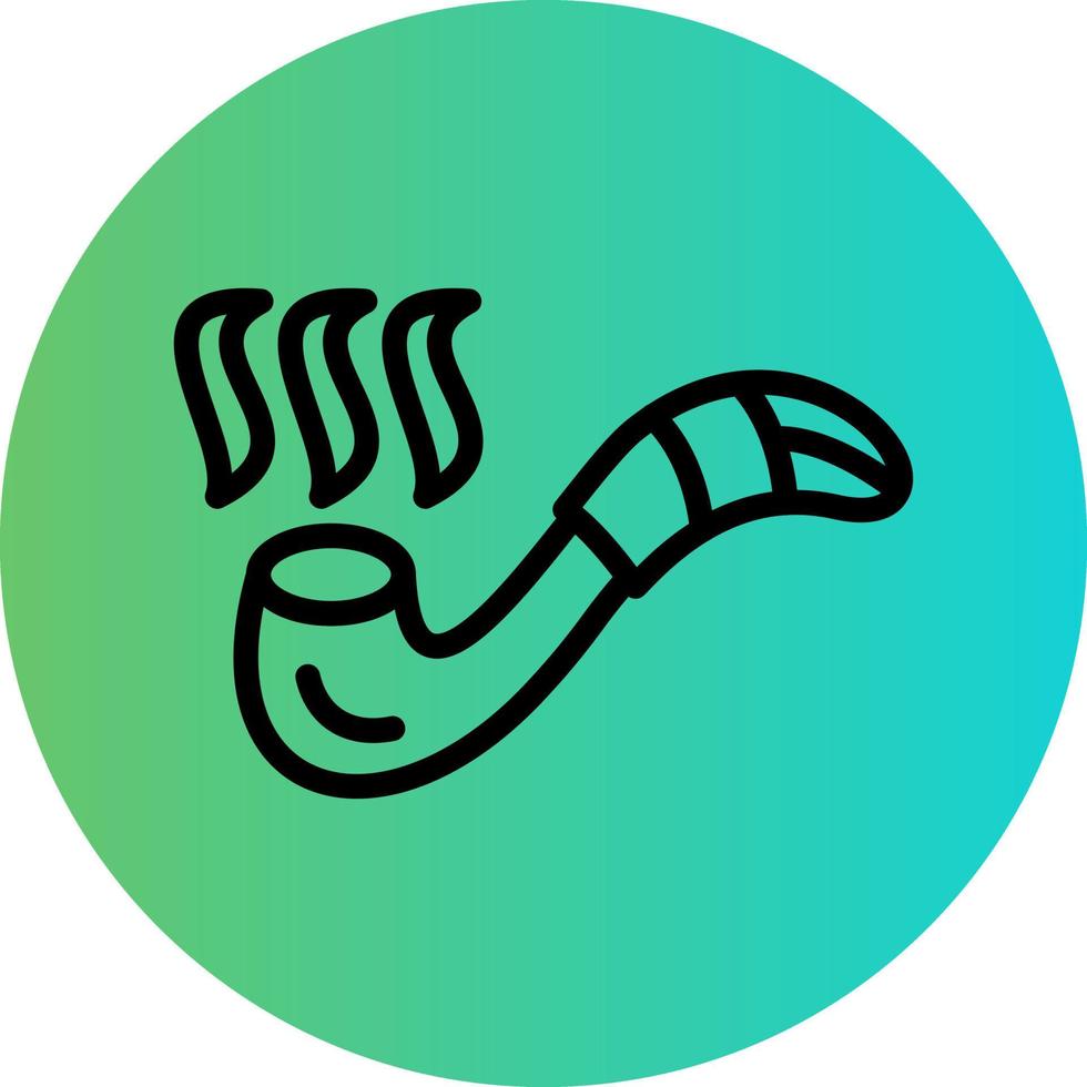 Smoking Pipe Vector Icon Style