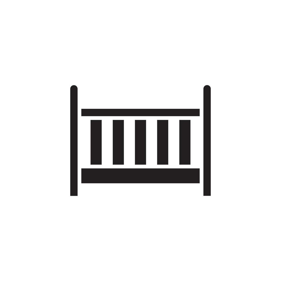 bed icon vector for website, UI Essential, symbol, presentation