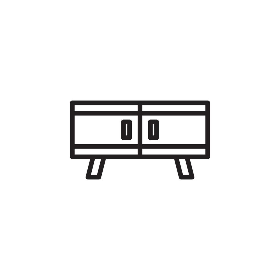 cupboard icon vector for website, UI Essential, symbol, presentation