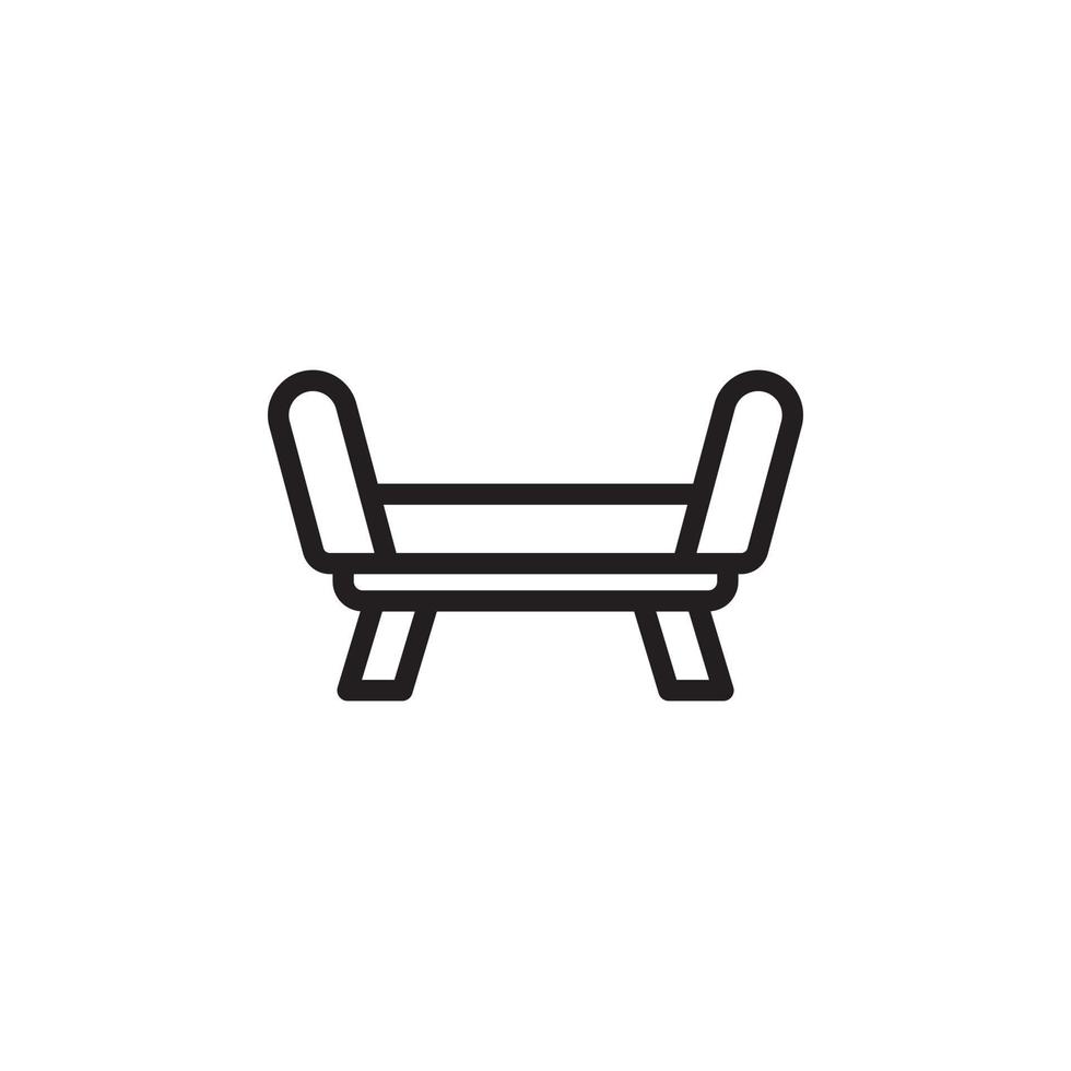 chair sofa icon vector for website, UI Essential, symbol, presentation