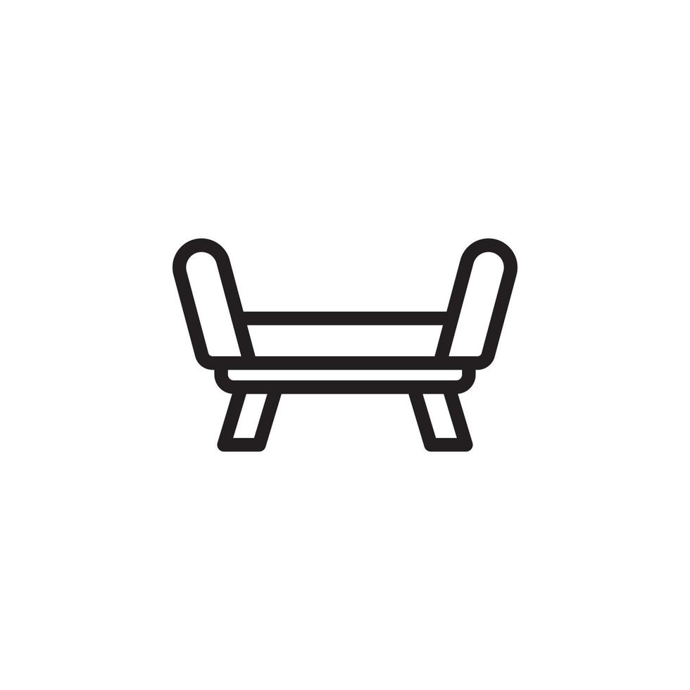 chair sofa icon vector for website, UI Essential, symbol, presentation